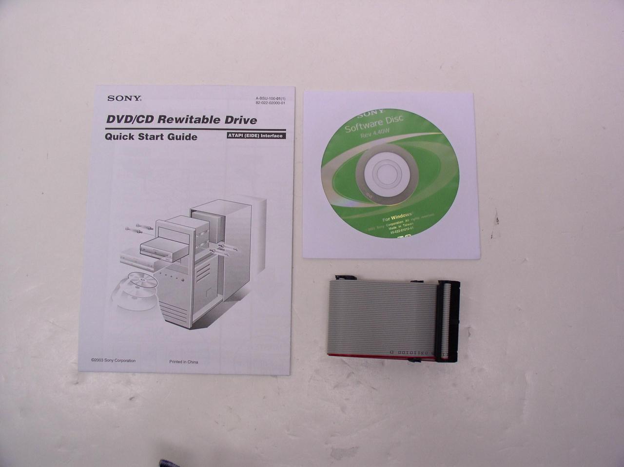 Alt view image 3 of 4 - SONY DVD Burner 8X DVD+R 4X DVD+RW 4X DVD-R 2X DVD-RW 12X DVD-ROM 40X CD-R 24X CD-RW 40X CD-ROM White IDE Model DRU-530A