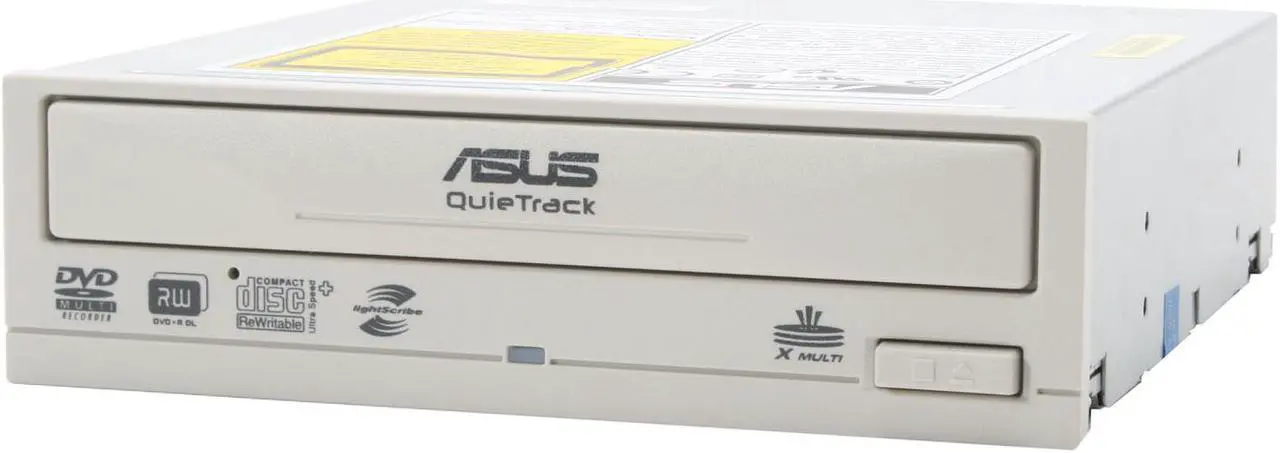 Main image of ASUS 18X DVD±R LightScribe Burner with QuieTrack Tech 18X DVD+R 8X DVD+RW 8X DVD+R DL 18X DVD-R 6X DVD-RW 16X DVD-ROM 48X CD-R 32X CD-RW 48X CD-ROM Beige PATA Model DRW-1814BL BG LightScribe Support - OEM