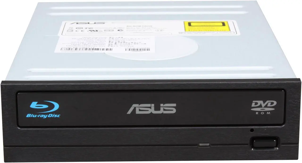 Alt view image 2 of 4 - ASUS Black 4X BD-ROM 8X DVD-ROM 32X CD-ROM SATA Internal Blu-ray Drive Model BR-04B2T - OEM