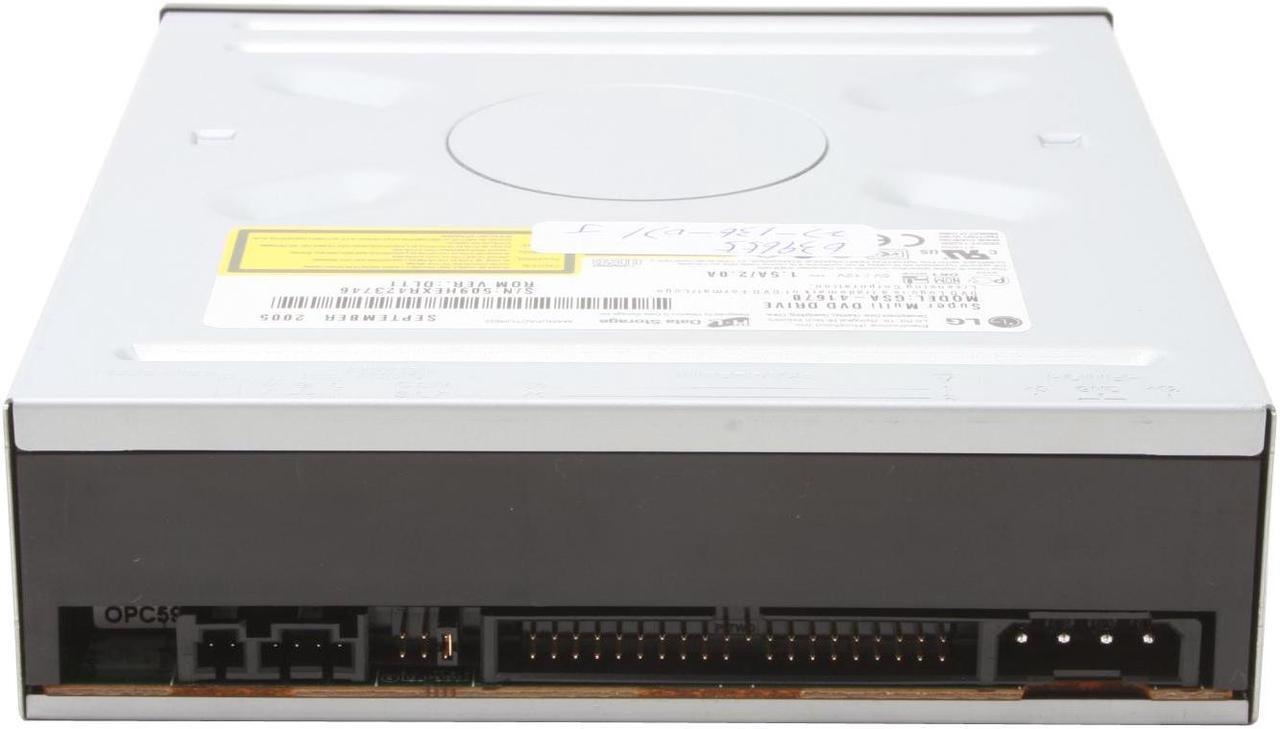 Alt view image 2 of 3 - LG 16X DVD±R DVD Burner With 5X DVD-RAM Write 16X DVD+R 8X DVD+RW 8X DVD+R DL 16X DVD-R 6X DVD-RW 16X DVD-ROM 48X CD-R 32X CD-RW 48X CD-ROM Black E-IDE/ATAPI Model GSA-4167B BK - OEM