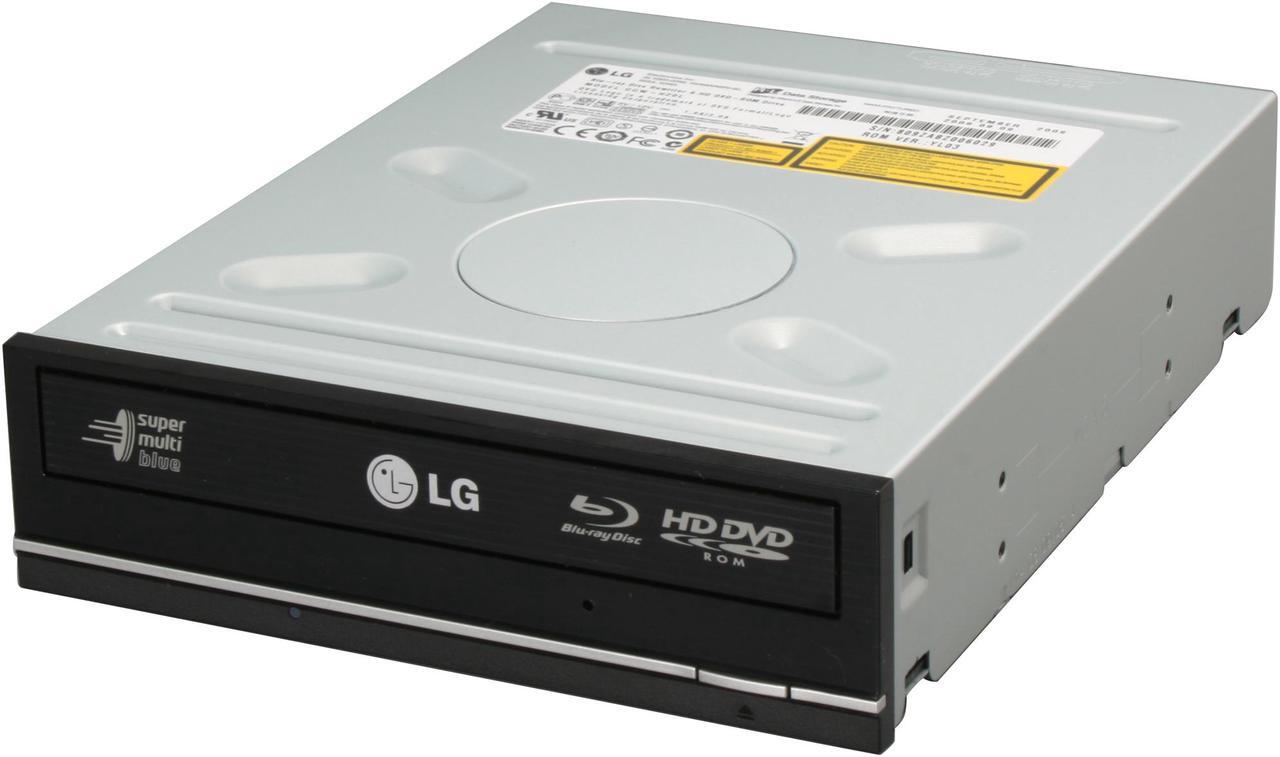 Main image of LG Black 6X BD-R 2X BD-RE 16X DVD+R 6X BD-ROM 4MB Cache SATA Internal Blu-ray Burner 6X Blu-ray Disc Burner & HD DVD-ROM Drive Model GGW-H20L - OEM
