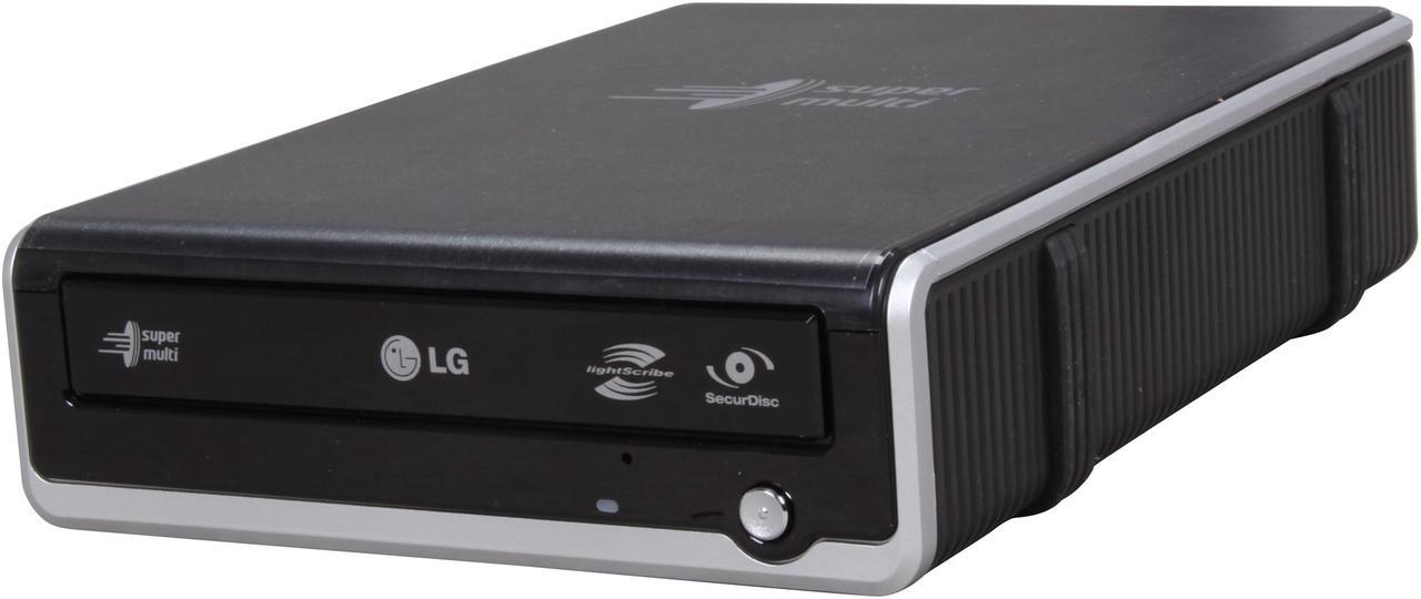 LG USB 2.0 20x External Super-Multi DVD Drive Model GE20LU10 LightScribe Support