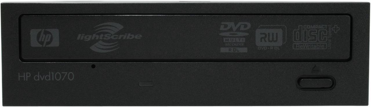 Alt view image 2 of 6 - HP 20X DVD±R DVD Burner with LightScribe 20X DVD+R 8X DVD+RW 8X DVD+R DL 20X DVD-R 6X DVD-RW 16X DVD-ROM 48X CD-R 32X CD-RW 48X CD-ROM Black SATA Model DVD1070i LightScribe Support