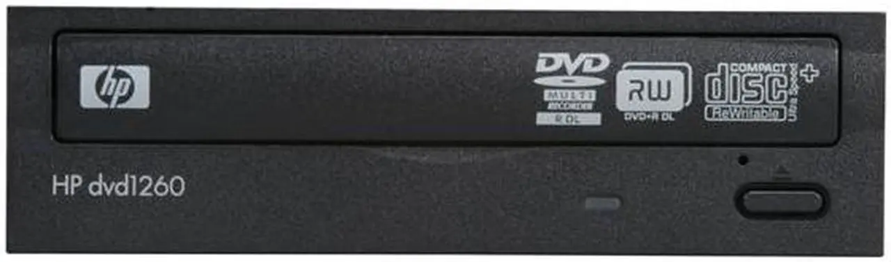 Alt view image 10 of 14 - HP 24X Multiformat DVD Writer 24X DVD+R 8X DVD+RW 12X DVD+R DL 24X DVD-R 6X DVD-RW 16X DVD-ROM 48X CD-R 32X CD-RW 48X CD-ROM Black SATA Model 1260i