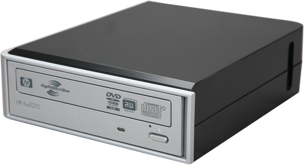 HP USB 2.0 External CD/DVD Writer Model dvd1270e LightScribe Support