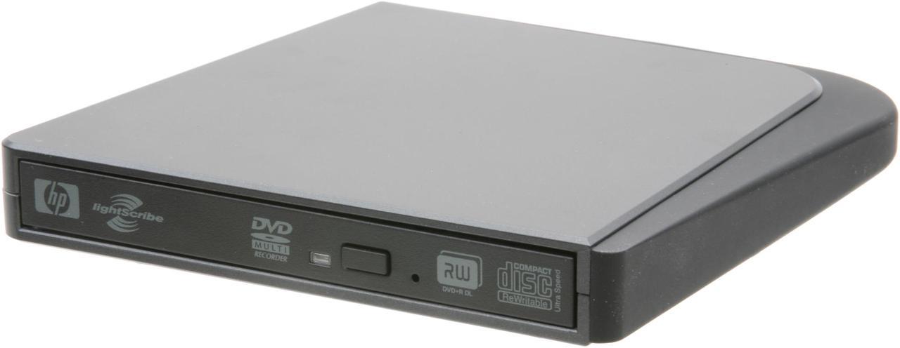 HP USB 2.0 Slim External 8X DVD±R Burner Model dvd555S LightScribe Support