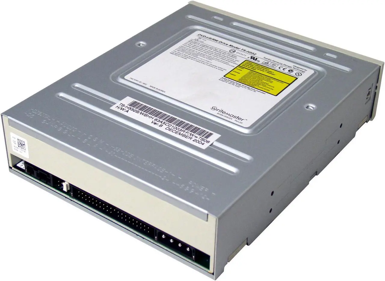 Alt view image 3 of 3 - SAMSUNG DVD Burner 16X DVD+R 8X DVD+RW 16X DVD-R 6X DVD-RW 16X DVD-ROM 48X CD-R 24X CD-RW 48X CD-ROM Beige IDE Model TS-H552B/WBHH - OEM