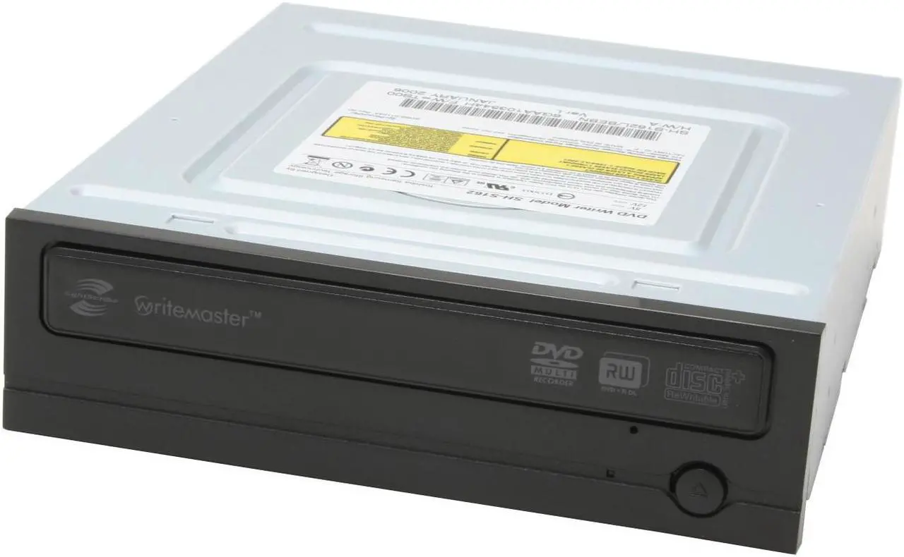 Main image of SAMSUNG Black 16X DVD+R 8X DVD+RW 8X DVD+R DL 16X DVD-R 6X DVD-RW 5X DVD-RAM 16X DVD-ROM 48X CD-R 32X CD-RW 48X CD-ROM 2M Cache ATA/ATAPI DVD Burner With LightScribe - OEM