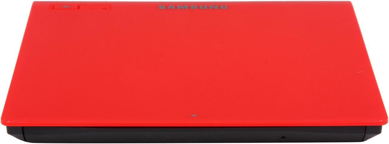 Alt view image 3 of 6 - SAMSUNG Ultra-Slim Optical Drives Red, M-Disc Support, MAC OS X compatible Model SE-208GB/RSRD