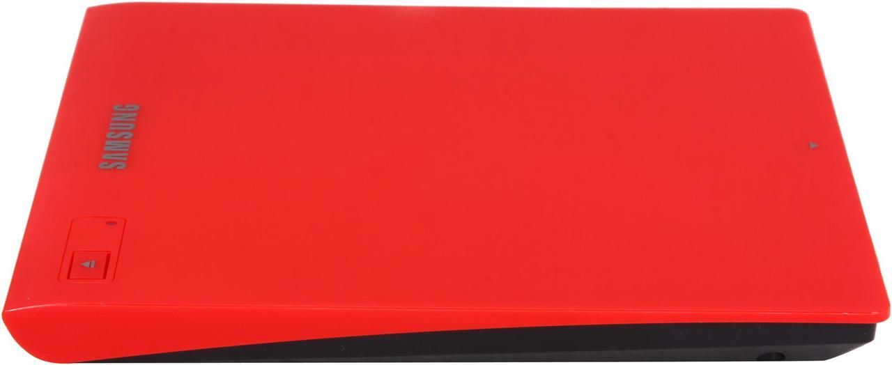 Alt view image 4 of 6 - SAMSUNG Ultra-Slim Optical Drives Red, M-Disc Support, MAC OS X compatible Model SE-208GB/RSRD
