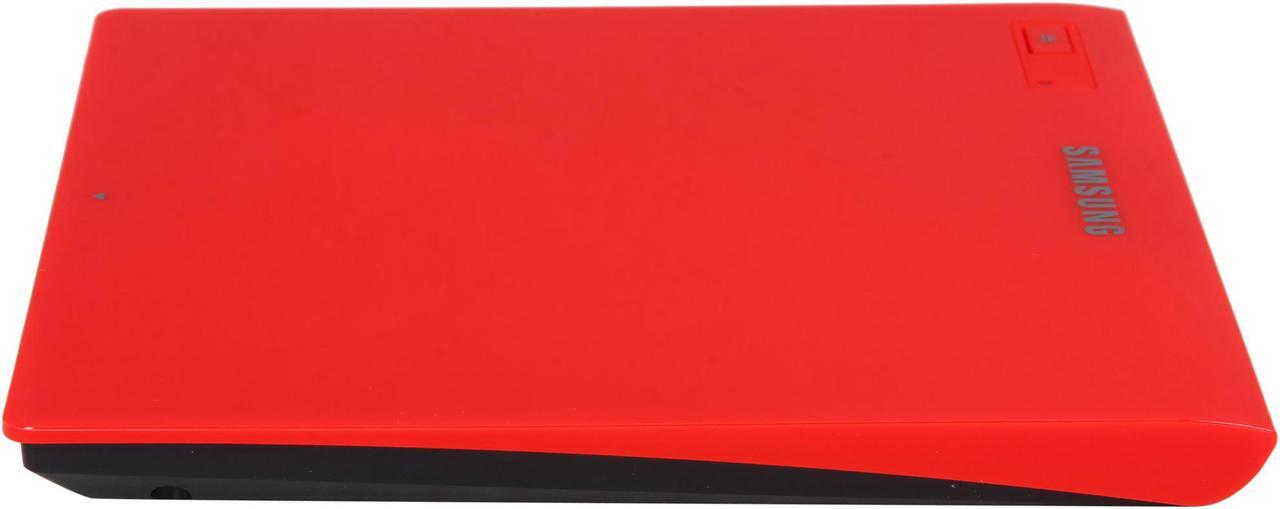 Alt view image 6 of 6 - SAMSUNG Ultra-Slim Optical Drives Red, M-Disc Support, MAC OS X compatible Model SE-208GB/RSRD