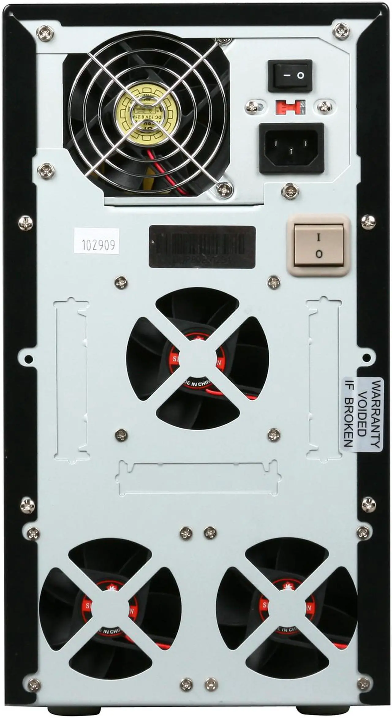 Alt view image 4 of 5 - VINPOWER Black 1 to 5 24X DVD+R 8X DVD+RW 12X DVD+R DL 24X DVD-R 6X DVD-RW 48X CD-R 32X CD-RW Econ Series SATA 24X DVD/CD Tower Duplicator Model Econ-S5T-DVD-BK