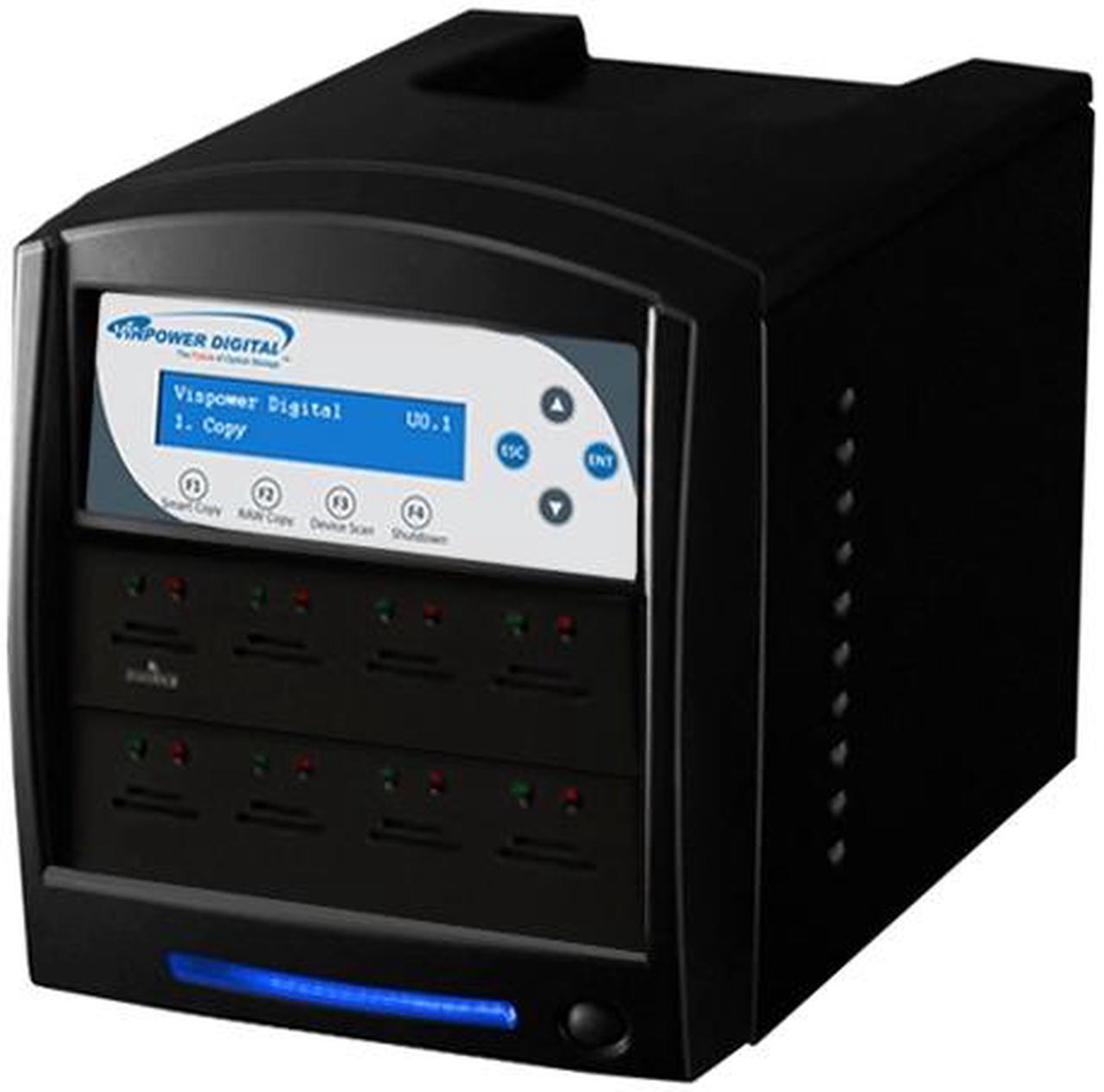 Main image of VINPOWER 1 to 7 SDShark SD & MicroSD Duplicator Model SDShark-7T-BK