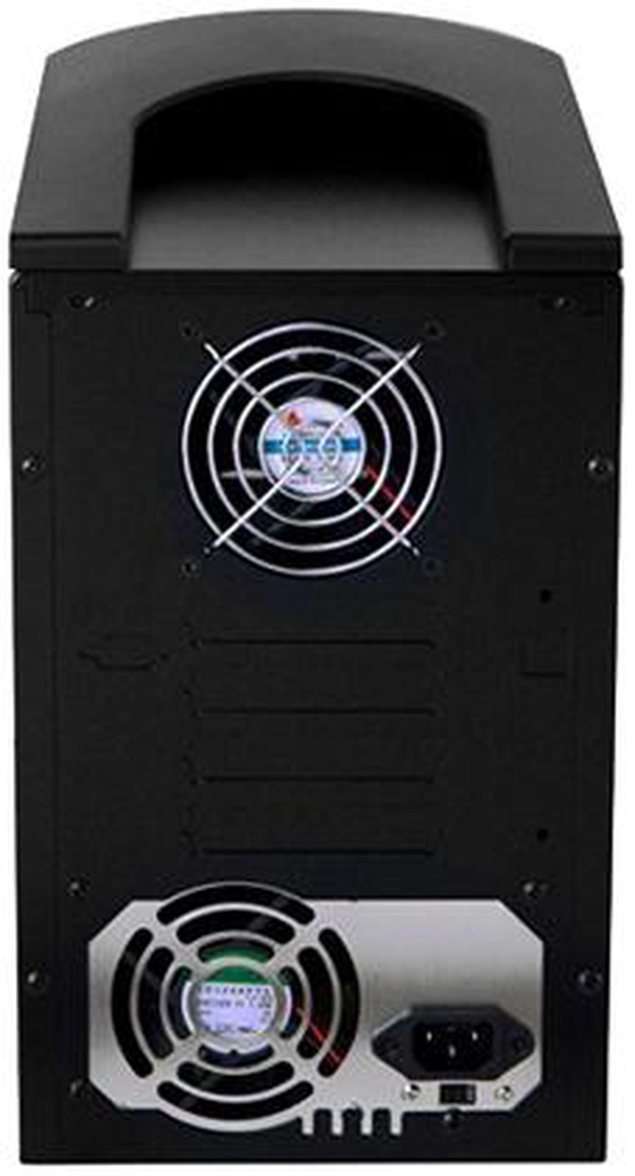 Alt view image 4 of 4 - VINPOWER Black 1 to 2 12X DVD+R 8X DVD+RW 12X DVD+R DL 24X DVD-R 6X DVD-RW 40X CD-R 32X CD-RW SharkCopier DVD/CD Tower Duplicator with 320GB Hard Drive Model SHARK-S2T-BK