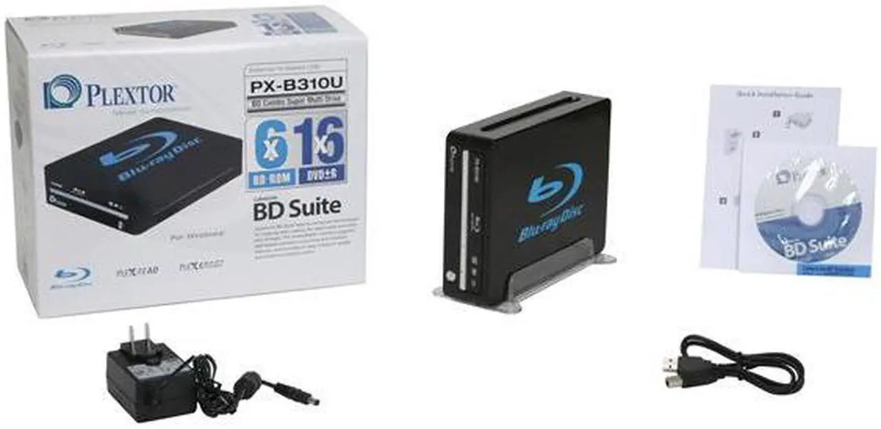 Alt view image 5 of 5 - PLEXTOR USB 2.0 External 6X BD Combo Super Multi Drive Model PX-B310U