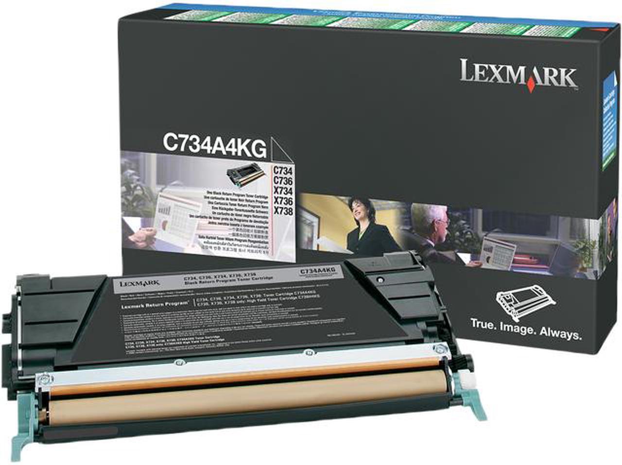 Main image of Lexmark C734A4KG Return Program Toner Cartridge - Black