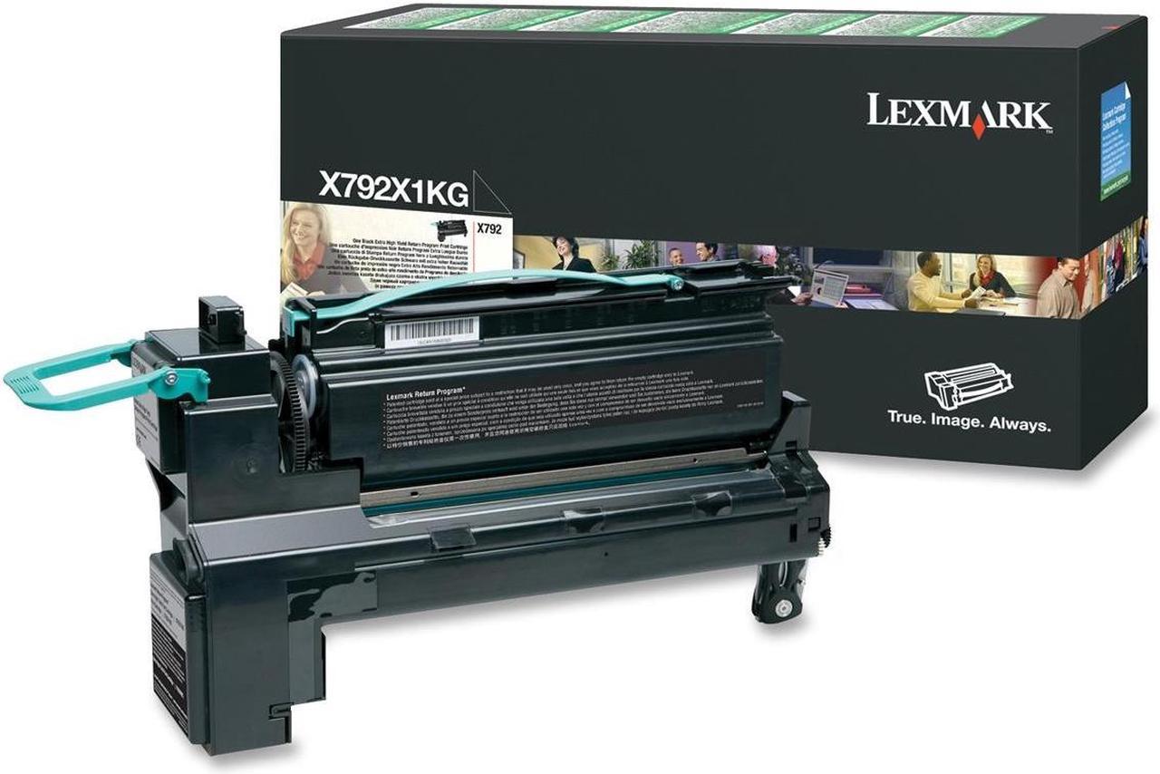 Lexmark X792X1KG Extra High Yield Return Program Toner Cartridge - Black