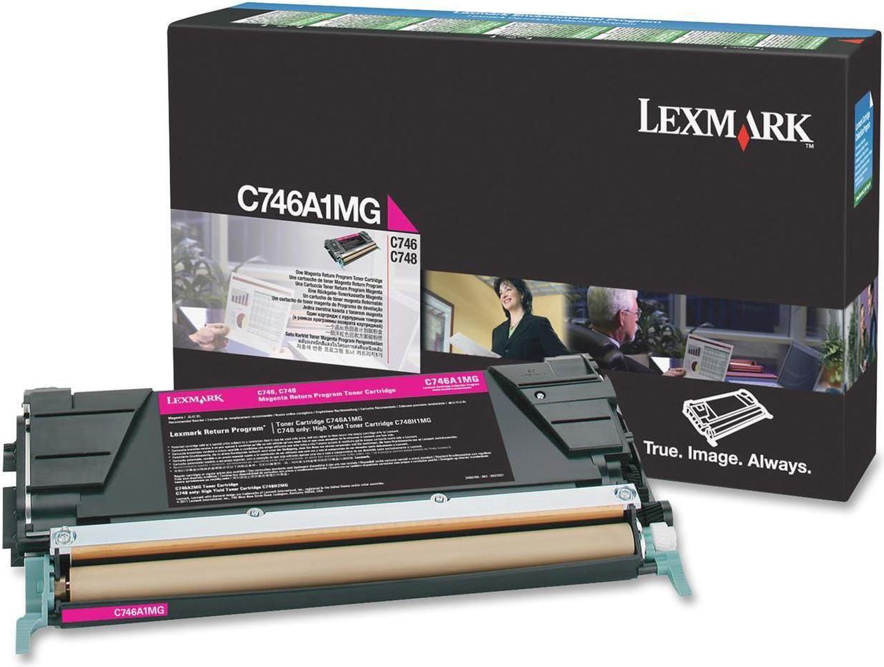 Lexmark C746A1MG Return Program Toner Cartridge - Magenta