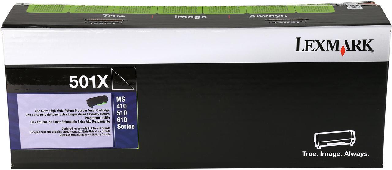 Lexmark 50F1X00 Extra High Yield Return Program Toner Cartridge - Black