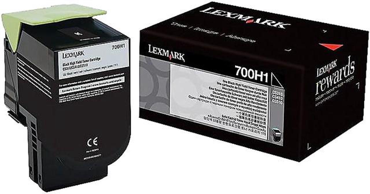 Lexmark 70C0H10 High Yield Toner Cartridge - Black