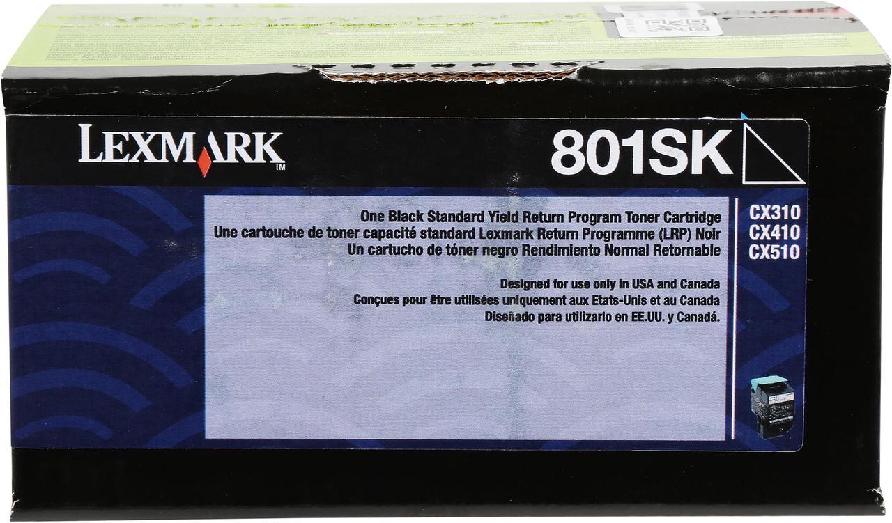 Lexmark 80C1SK0 Return Program Toner Cartridge - Black