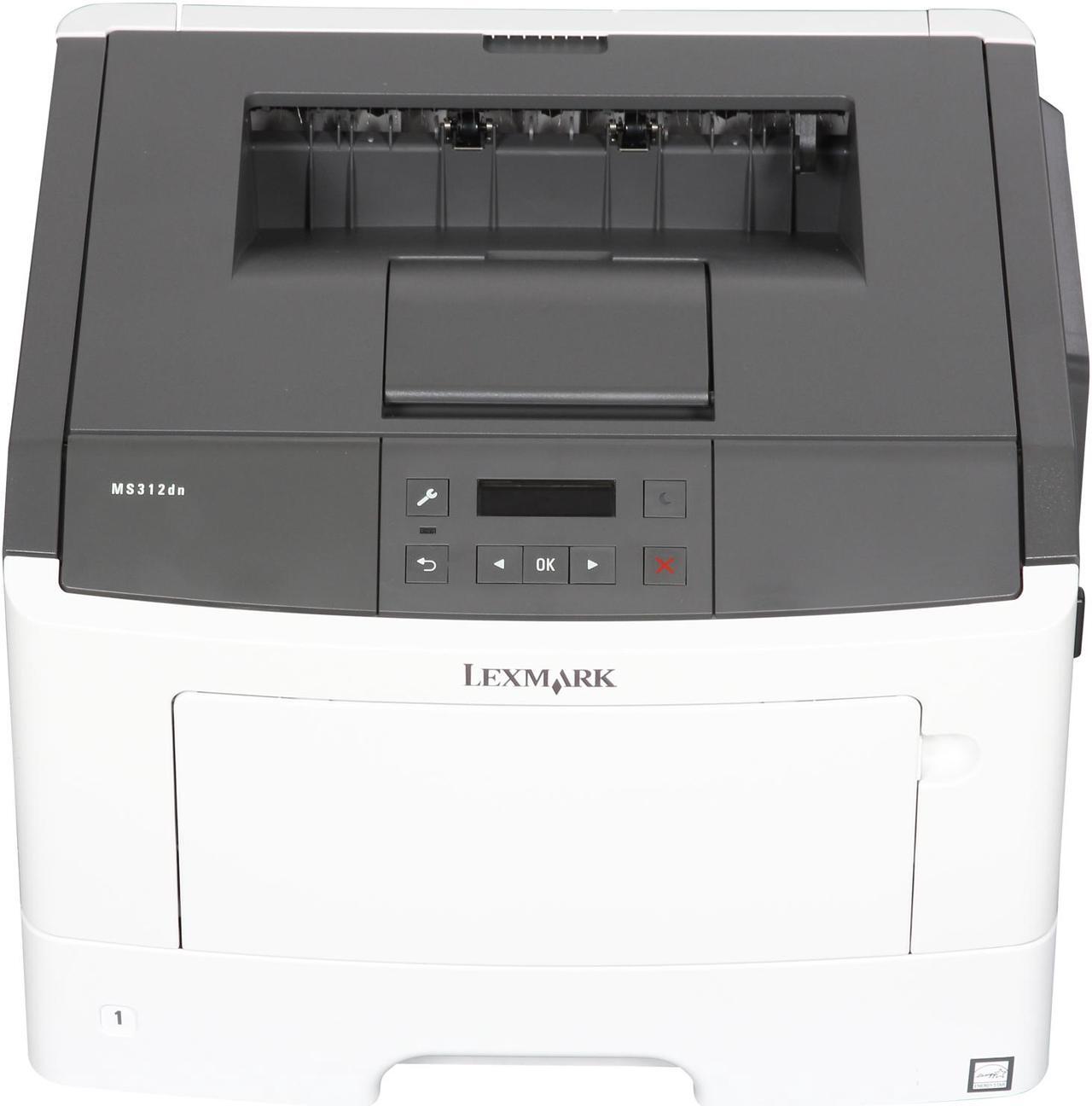 Alt view image 3 of 9 - Lexmark MS312dn Duplex 1200 dpi x 1200 dpi USB / Parallel / Ethernet Monochrome Laser Printer