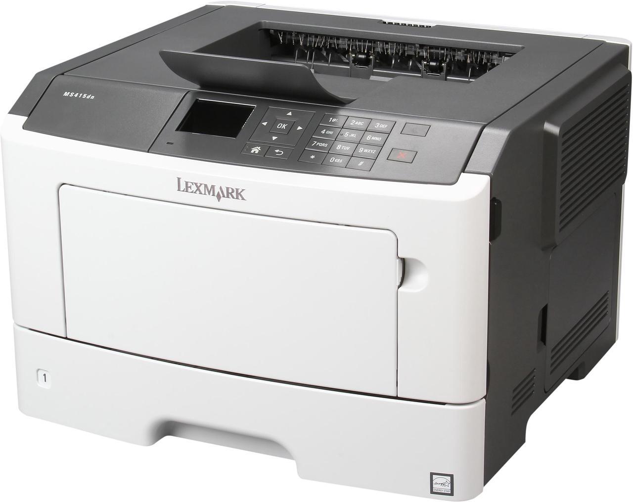 Lexmark MS410 MS415dn Plain Paper Print Up to 37 ppm 1200 x 1200 dpi Color Print Quality Monochrome Laser Laser Printer