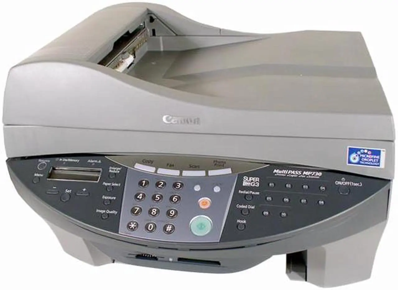 Main image of Canon MultiPASS MP730 22 ppm Black Print Speed 4800 x 1200 dpi Color Print Quality USB InkJet MFC / All-In-One Color Printer