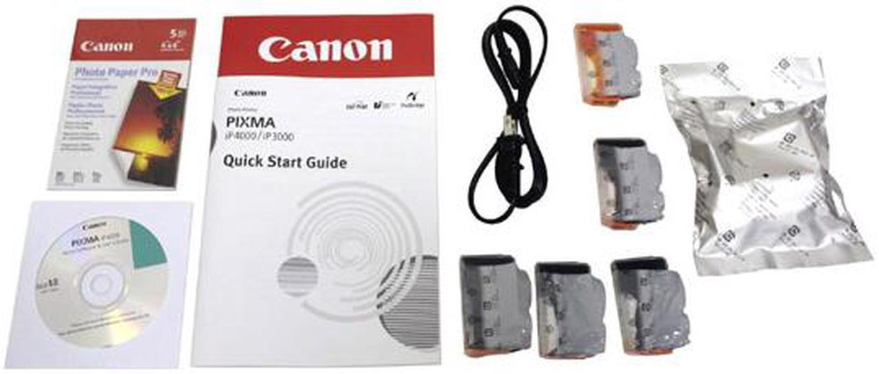 Alt view image 9 of 10 - Canon PIXMA IP4000 25 ppm (approx. 2.4 seconds/page) Black Print Speed 4800 x 1200 dpi Color Print Quality LPT / USB InkJet Photo Color Printer
