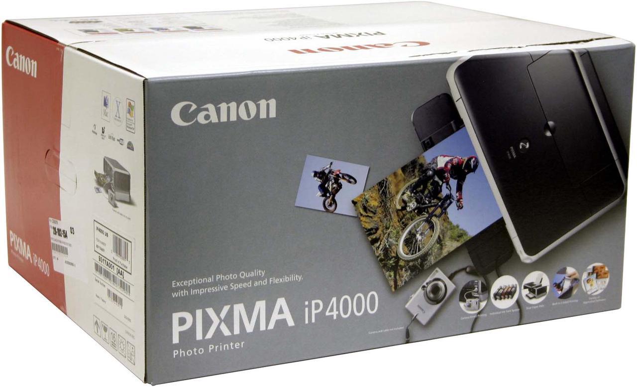 Alt view image 10 of 10 - Canon PIXMA IP4000 25 ppm (approx. 2.4 seconds/page) Black Print Speed 4800 x 1200 dpi Color Print Quality LPT / USB InkJet Photo Color Printer