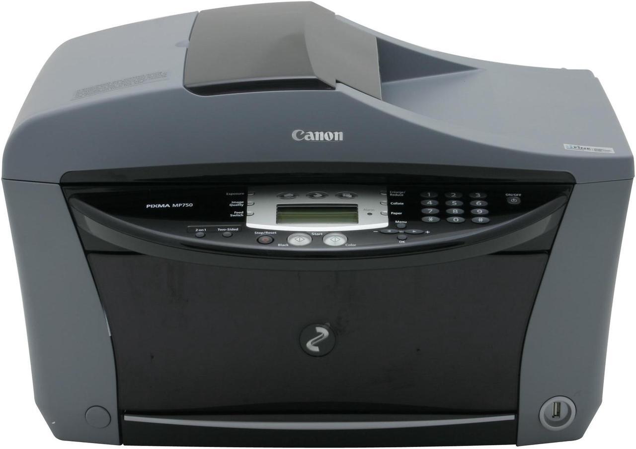 Alt view image 2 of 10 - Canon PIXMA MP750 25 ppm (approx. 2.4 seconds/page) Black Print Speed 4800 x 1200 dpi Color Print Quality USB InkJet MFC / All-In-One Color Printer