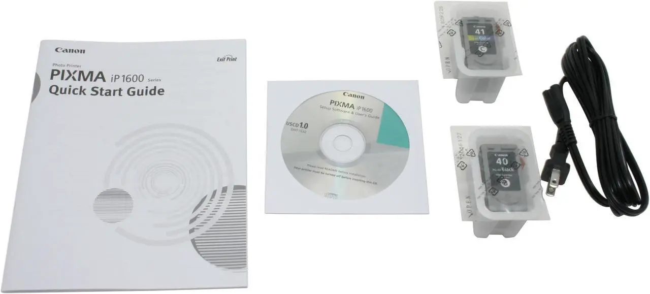 Alt view image 6 of 7 - Canon PIXMA iP1600 9989A001 19 ppm(approx. 3.2 seconds per page) Black Print Speed 4800 x 1200 dpi Color Print Quality USB InkJet Photo Color Printer