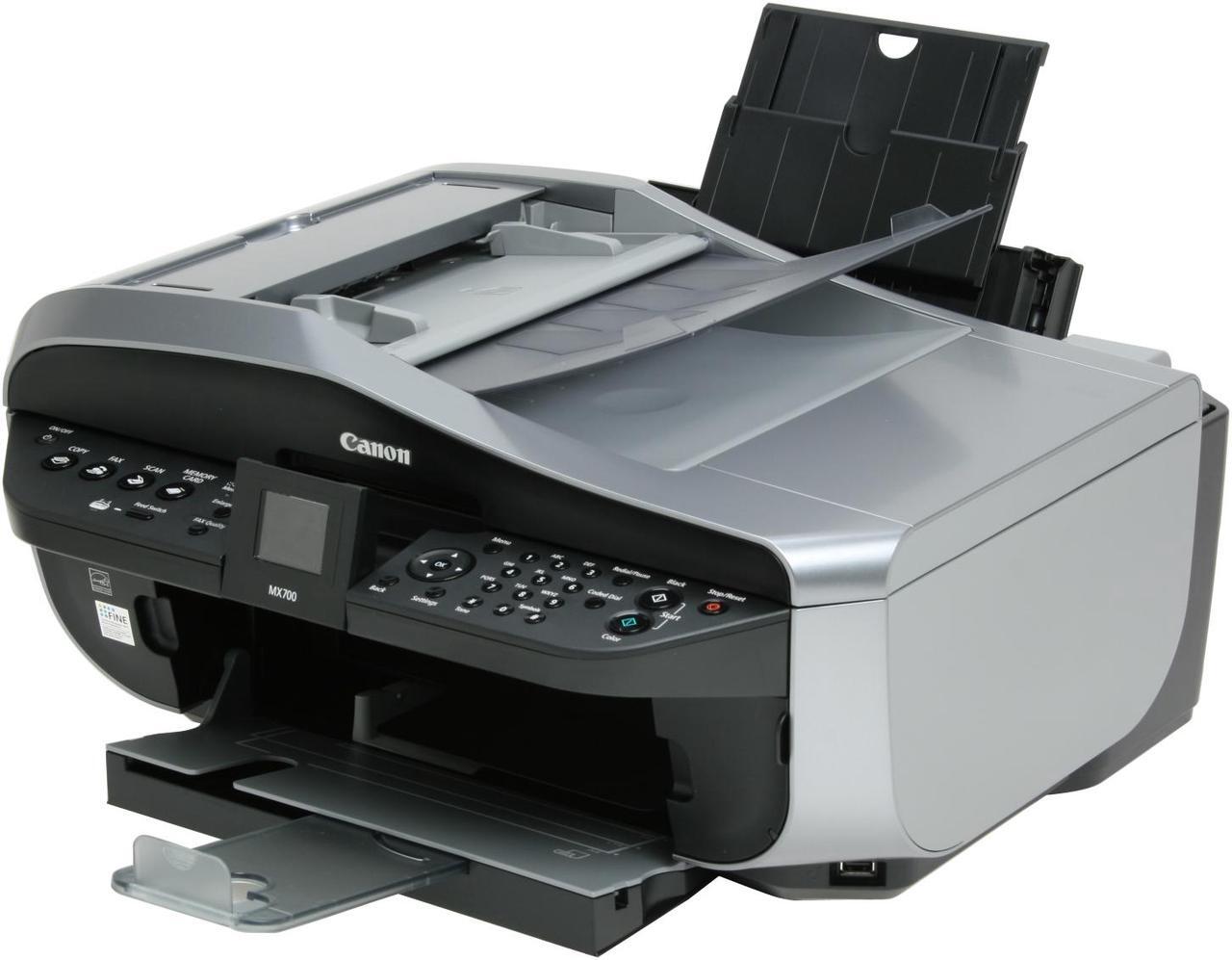 Main image of Canon PIXMA MX700 2186B002 Up to 30 ppm Black Print Speed 4800 x 1200 dpi Color Print Quality USB InkJet MFC / All-In-One Color Printer