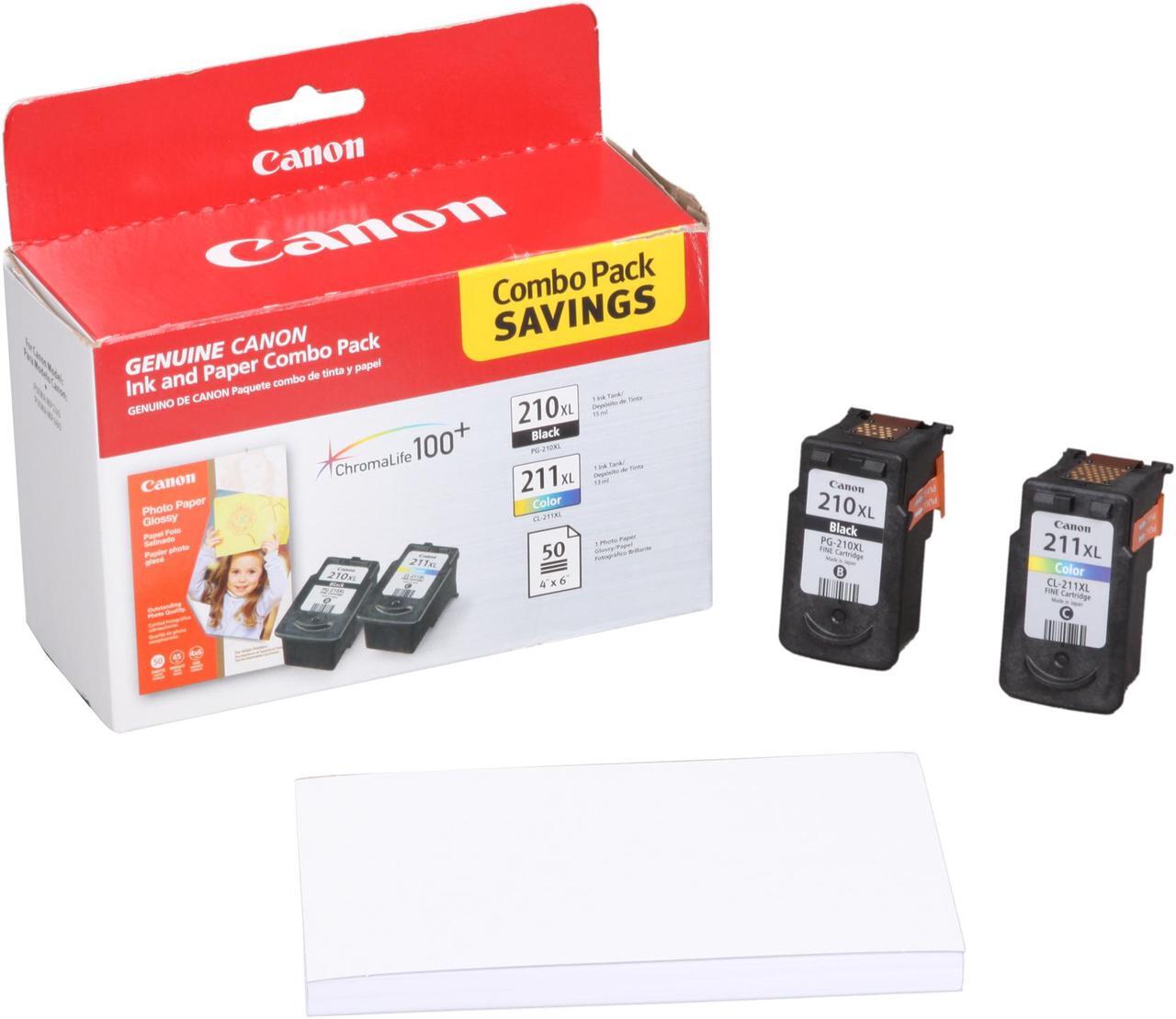 Alt view image 8 of 7 - Canon PG-210 XL/CL-211 XL High Yield Ink Cartridge - Combo Pack - Black/Color