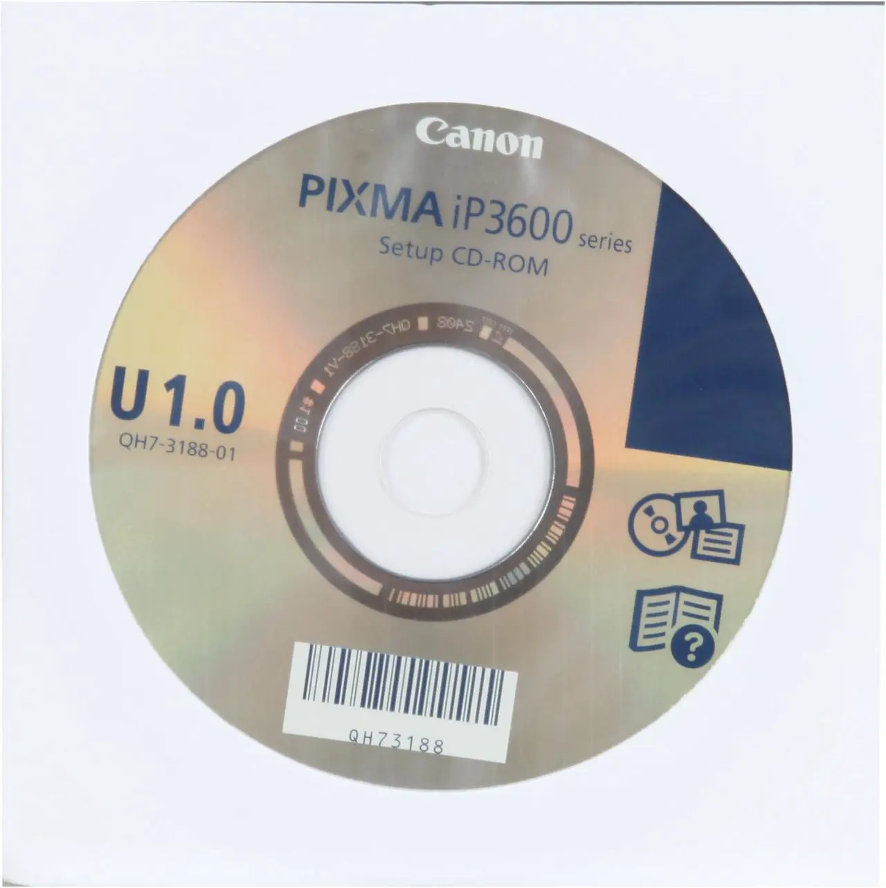 Alt view image 17 of 18 - Canon iP3600 2868B002 Up to 26 ppm Black Print Speed 9600 x 2400 dpi Color Print Quality USB InkJet Photo Color Printer