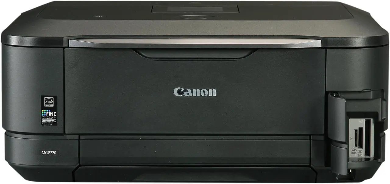 Alt view image 2 of 9 - Canon PIXMA MG8220 ESAT Approx. 12.5 ipm Black Print Speed 9600 x 2400 dpi Color Print Quality Ethernet (RJ-45) / USB / Wi-Fi InkJet MFC / All-In-One Color Printer