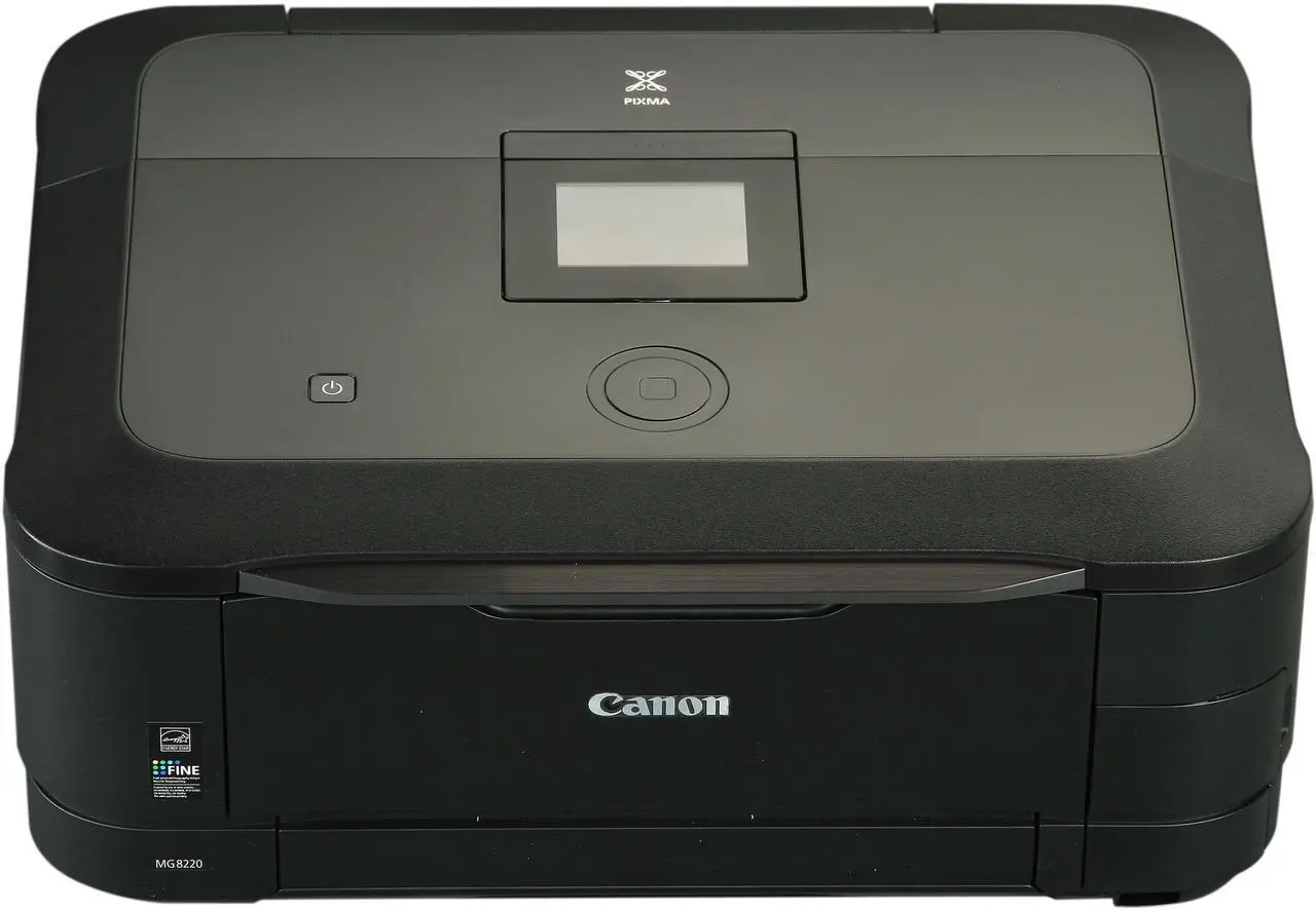 Alt view image 3 of 9 - Canon PIXMA MG8220 ESAT Approx. 12.5 ipm Black Print Speed 9600 x 2400 dpi Color Print Quality Ethernet (RJ-45) / USB / Wi-Fi InkJet MFC / All-In-One Color Printer