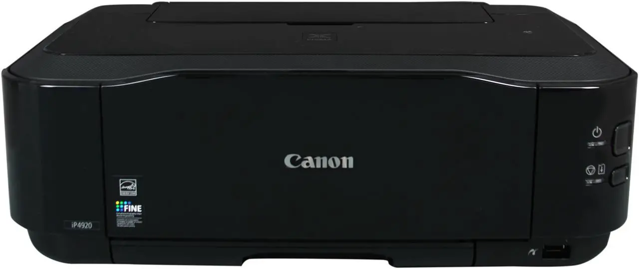 Alt view image 2 of 6 - Canon PIXMA iP4920 5287B002 Up to 12.5 ipm Black Print Speed 9600 x 2400 dpi Color Print Quality USB InkJet Photo Color Printer