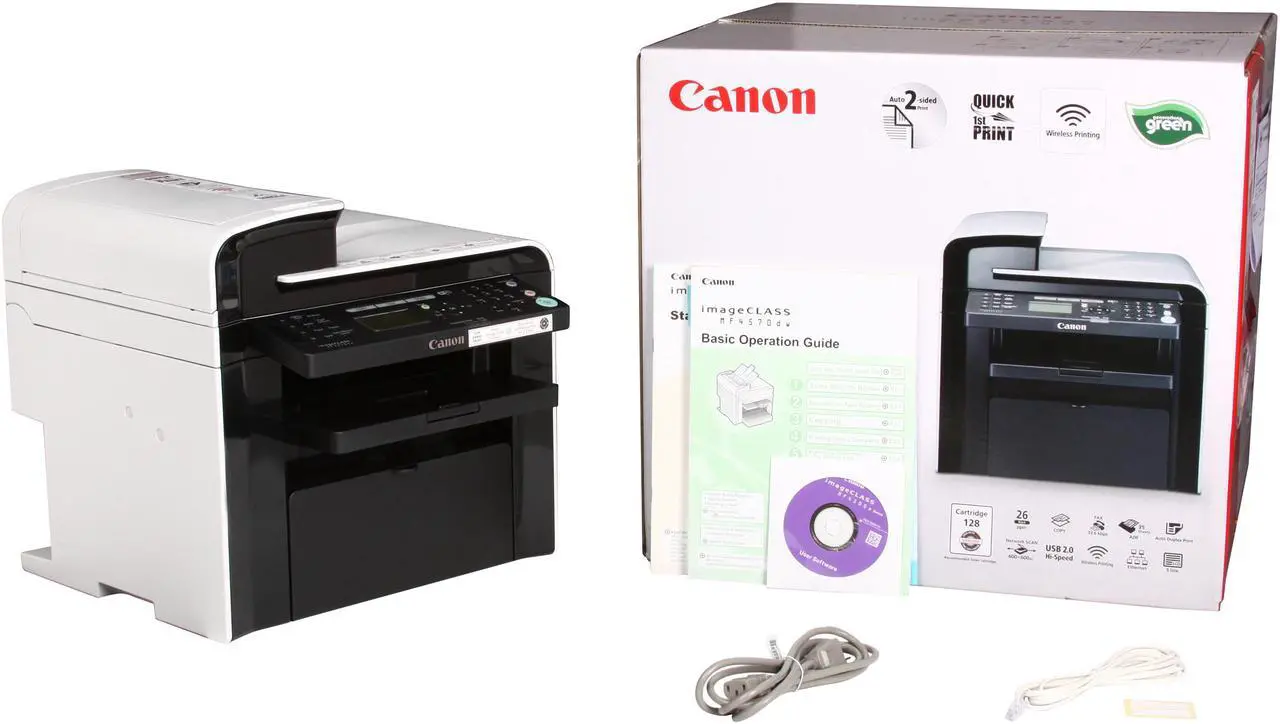 Alt view image 10 of 10 - Canon imageCLASS MF4570dw 5259B007 MFC / All-In-One Up to 26 ppm Monochrome Ethernet (RJ-45) / USB / Wi-Fi Laser Printer