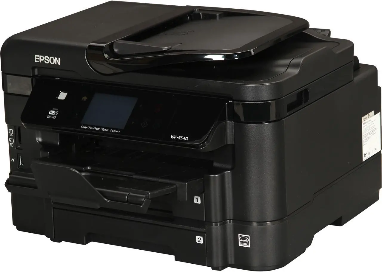 Main image of EPSON WorkForce WF-3540 15 ISO ppm Black Print Speed 5760 x 1440 dpi Color Print Quality Ethernet (RJ-45) / USB / Wi-Fi InkJet MFC / All-In-One Color Printer