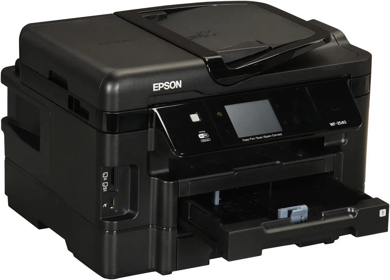 Alt view image 9 of 11 - EPSON WorkForce WF-3540 15 ISO ppm Black Print Speed 5760 x 1440 dpi Color Print Quality Ethernet (RJ-45) / USB / Wi-Fi InkJet MFC / All-In-One Color Printer