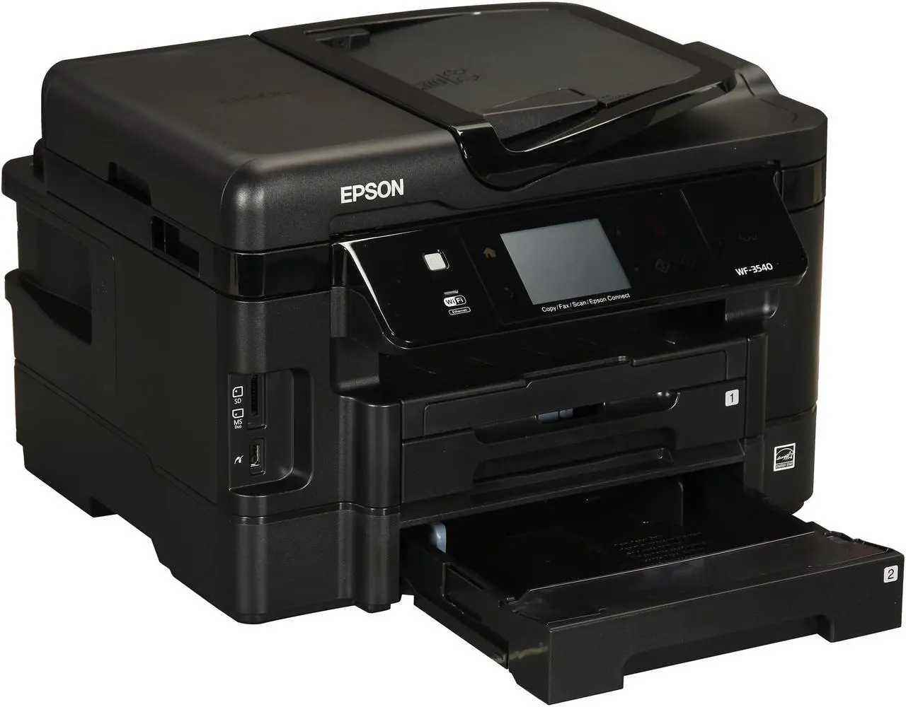 Alt view image 10 of 11 - EPSON WorkForce WF-3540 15 ISO ppm Black Print Speed 5760 x 1440 dpi Color Print Quality Ethernet (RJ-45) / USB / Wi-Fi InkJet MFC / All-In-One Color Printer