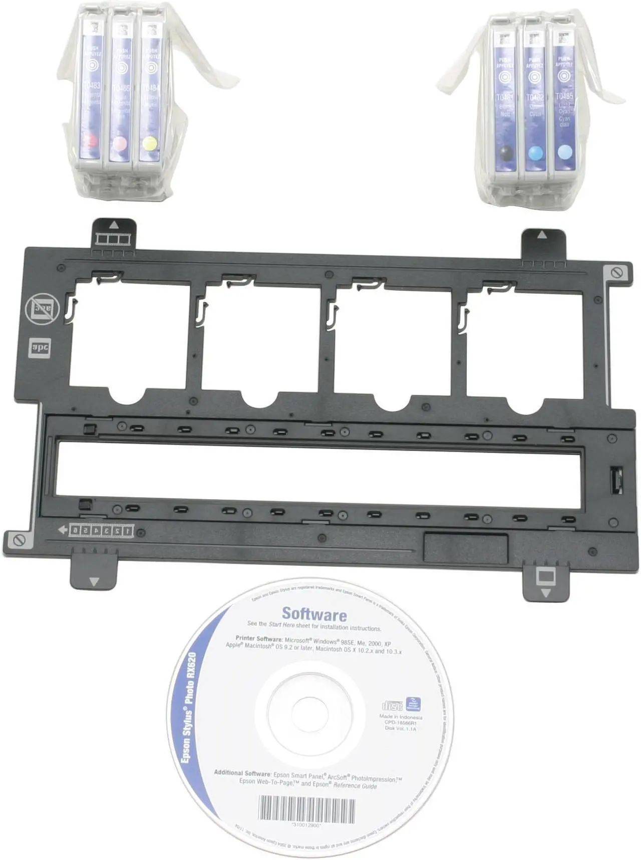 Alt view image 11 of 12 - EPSON Stylus Photo RX620 C11C586001 17 ppm Black Print Speed Up to 5760 x 1440dpi Color Print Quality USB InkJet MFC / All-In-One Color Printer