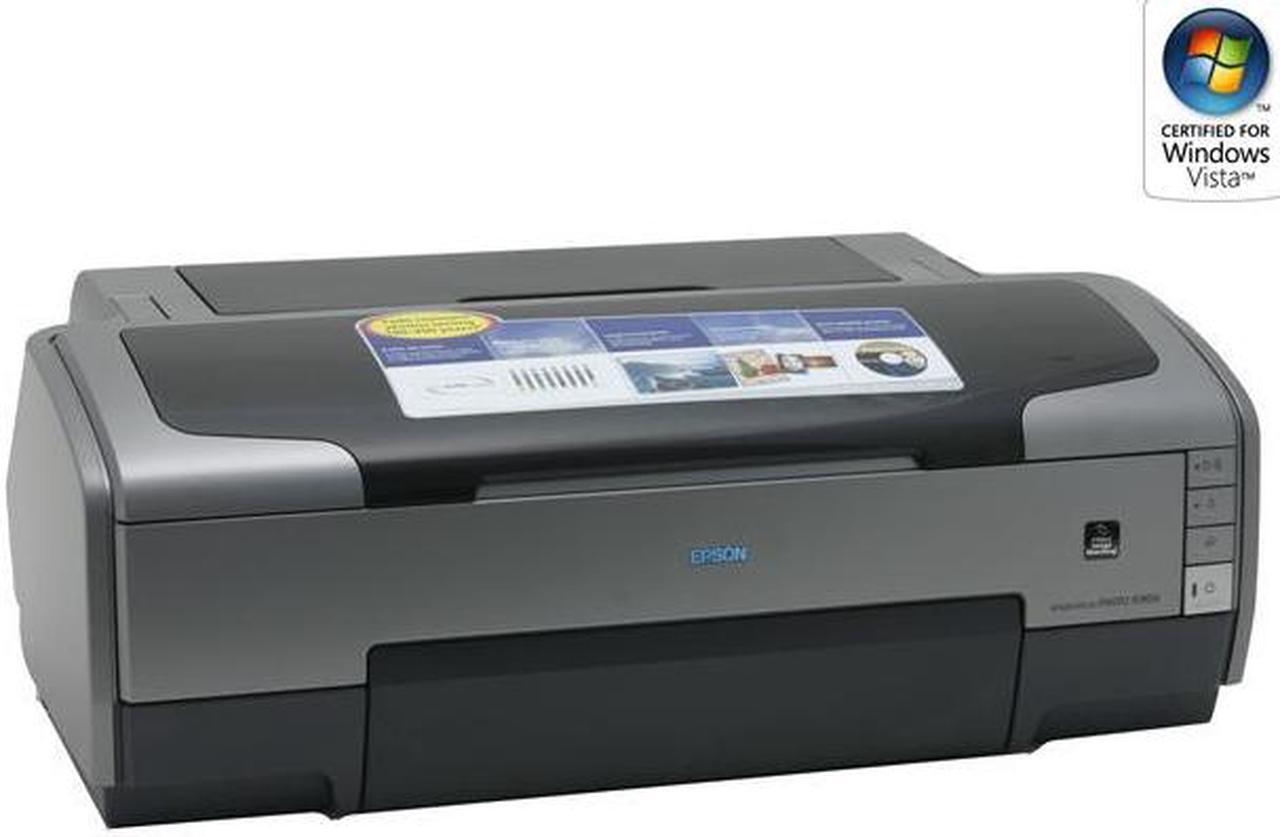 Alt view image 3 of 16 - EPSON Stylus Photo R1800 C11C589011 5760 x 1440 optimized dpi Color Print Quality USB InkJet Photo Color Printer