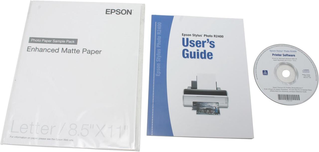 Alt view image 11 of 12 - EPSON Stylus Photo R2400 C11C603011 5760 x 1440 dpi Color Print Quality USB InkJet Personal Color Printer