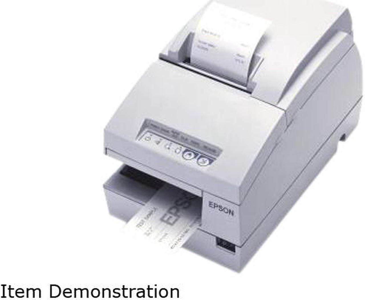 Epson TM-U675 Multifunction Impact Printer without MICR + Auto Cutter – Cool White C31C283A8941