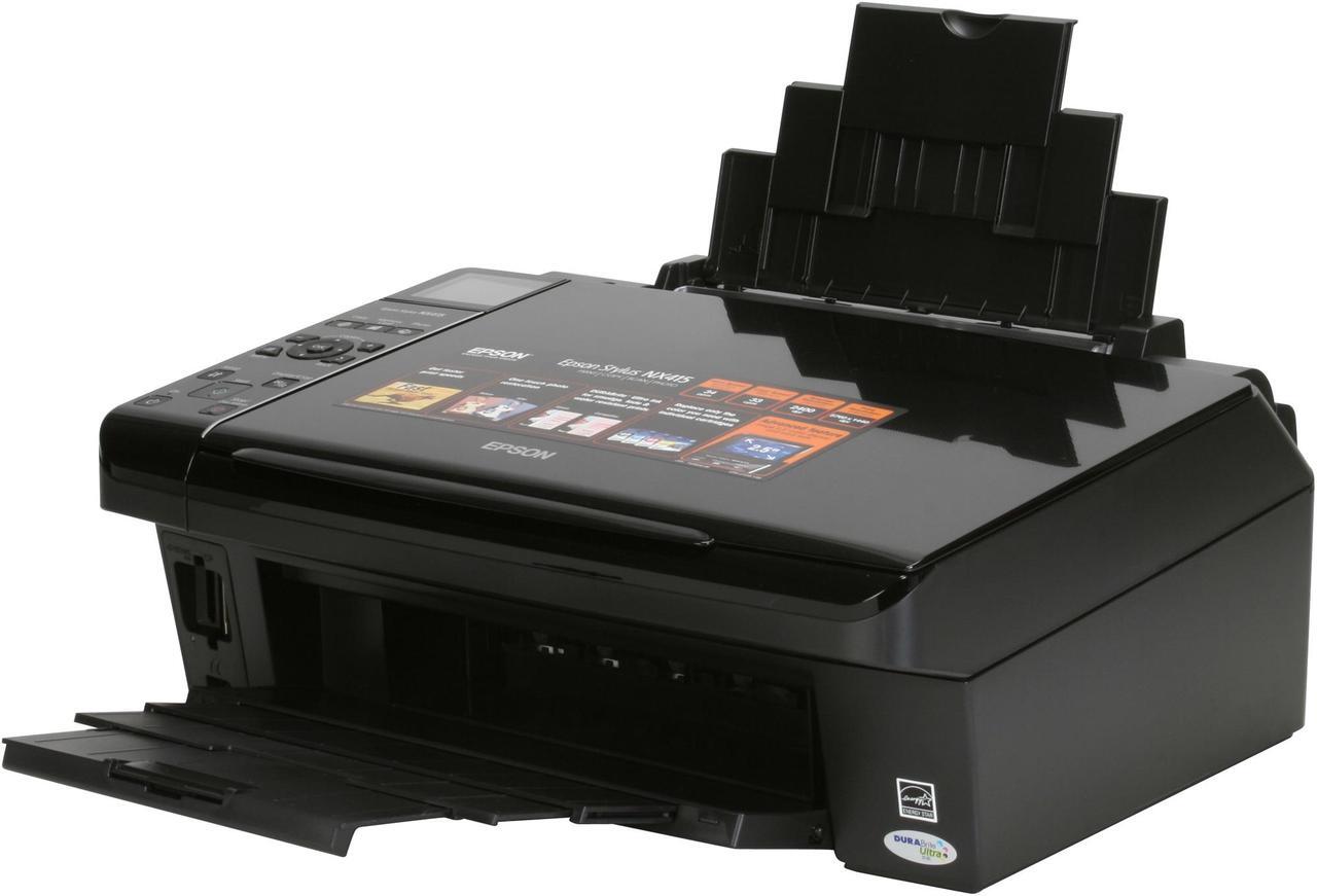 Main image of EPSON Stylus NX415 C11CA44231 Up to 34 ppm Black Print Speed 5760 x 1440 dpi Color Print Quality USB InkJet MFC / All-In-One Color Printer