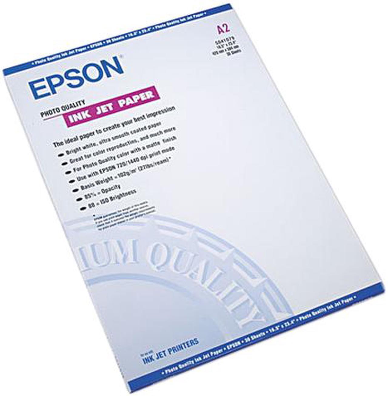 Epson S041079 Coated Paper A2 - 16.50" x 23.40" - 30 Sheet - White