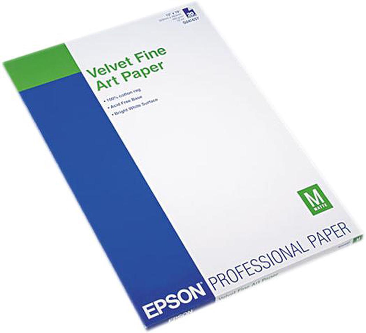 Epson S041637 Fine Art Paper 13" x 19" - 20 Sheet - White