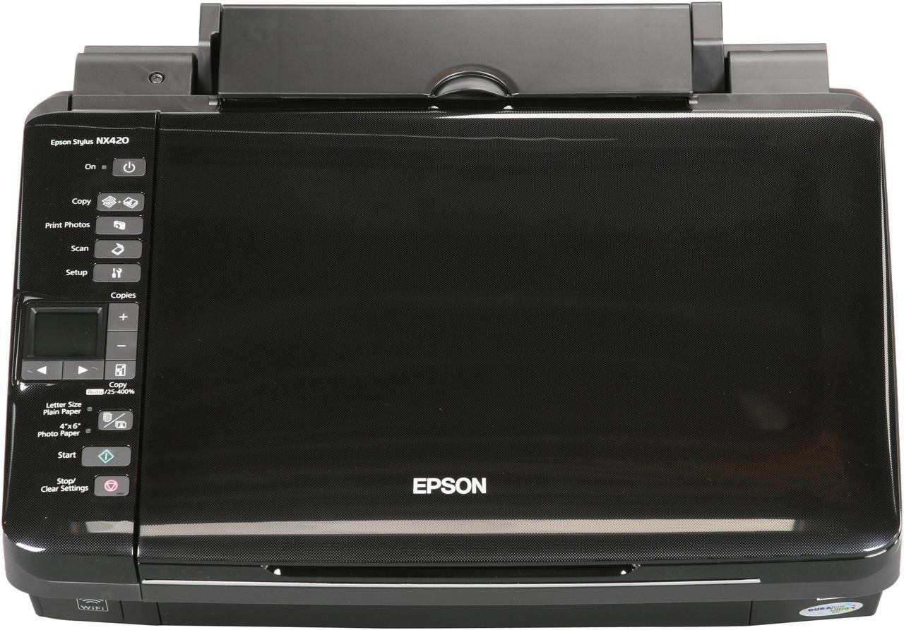 Alt view image 2 of 8 - EPSON Stylus NX420 C11CA80201 6.4 ISO ppm Black Print Speed 5760 x 1440 dpi Color Print Quality USB / Wi-Fi InkJet MFC / All-In-One Color Printer